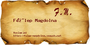 Fülep Magdolna névjegykártya
